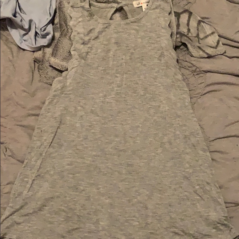 grey tank top with cute design on sides